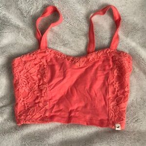 Coral colored Hollister bralette